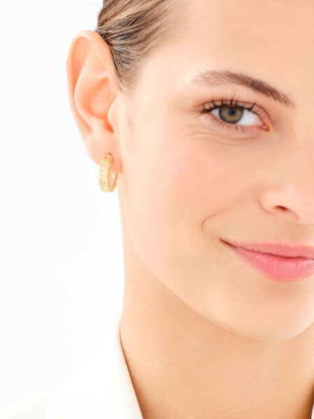 Złote kolczyki - koła