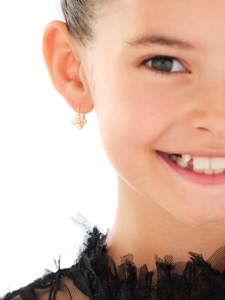 Zlaté náušnice - květy