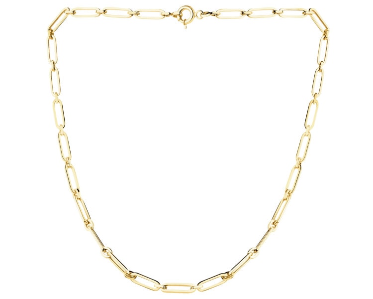 Złoty naszyjnik - paper clip