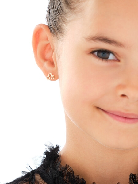 Złote kolczyki - rowery