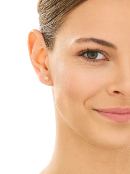 Zlaté náušnice - květy