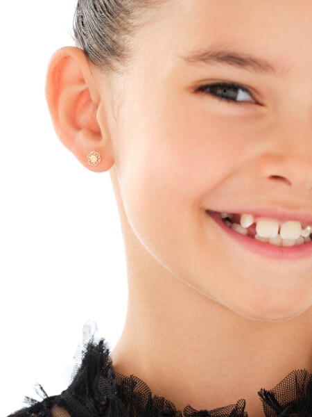 Zlaté náušnice - květy