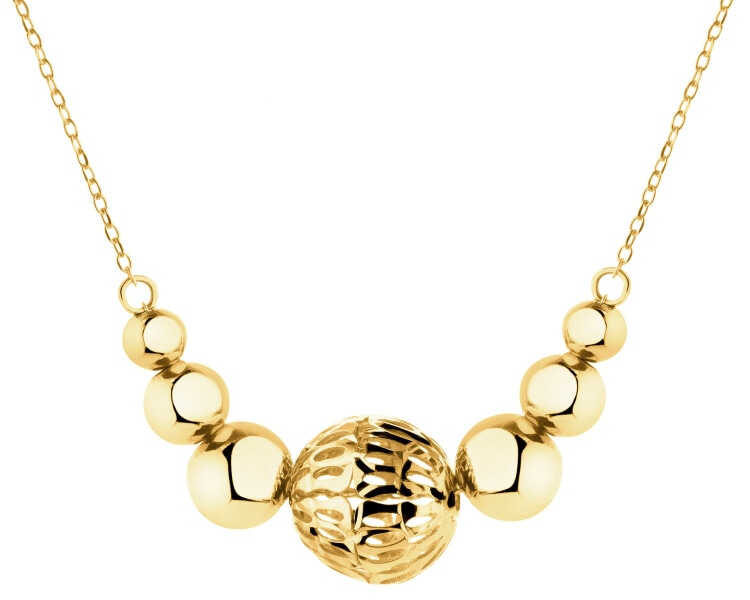 Złoty naszyjnik - kulki