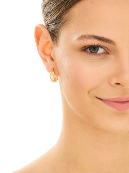 Złote kolczyki - koła