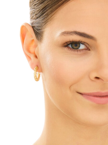 Złote kolczyki - koła