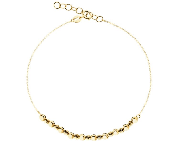 Złota bransoletka - kulki