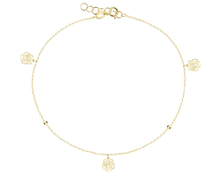 9 K Yellow Gold Anklet