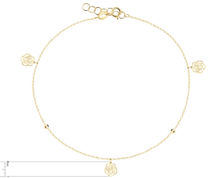 9 K Yellow Gold Anklet