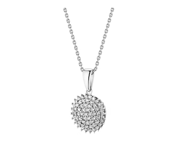 Zlatý přívěsek s brilianty - 0,32 ct - ryzost 585