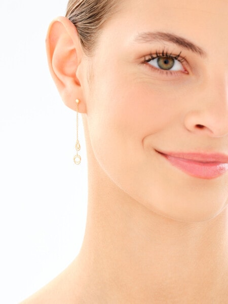 Złote kolczyki - koła