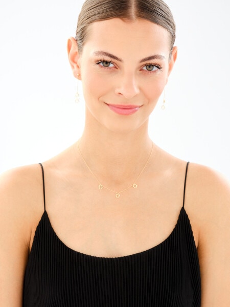 Złote kolczyki - koła