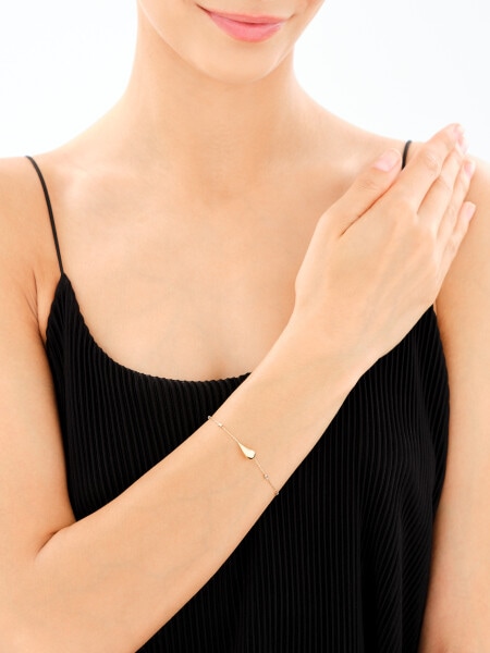 Złota bransoletka - łezka