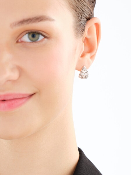 Kolczyki srebrne z cyrkoniami