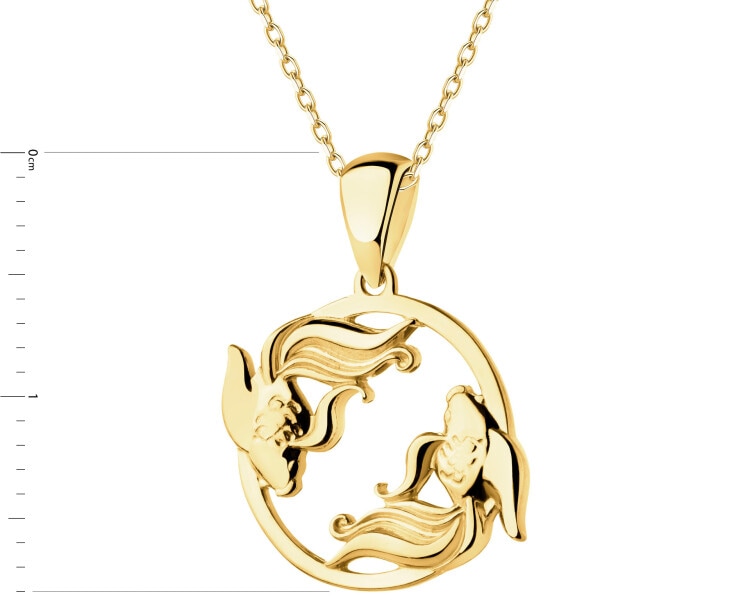 Złota zawieszka - Ryby