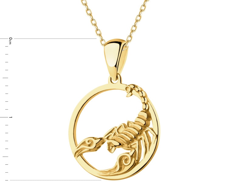 Złota zawieszka - Skorpion