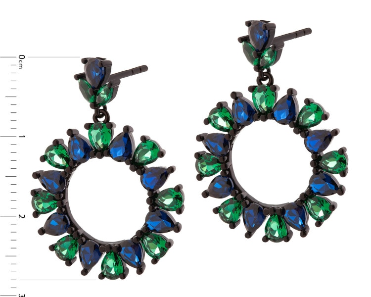 Kolczyki srebrne z cyrkoniami