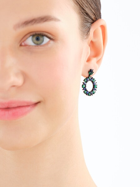 Kolczyki srebrne z cyrkoniami