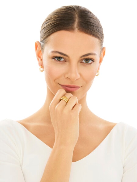 Złoty pierścionek - kwiaty