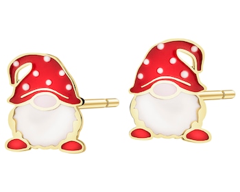 9 K Yellow Gold Earrings
