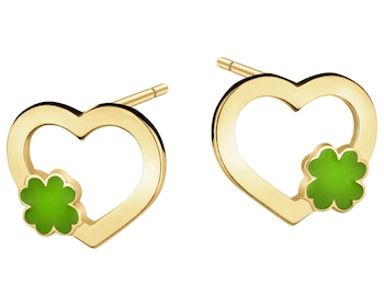 9 K Yellow Gold Earrings
