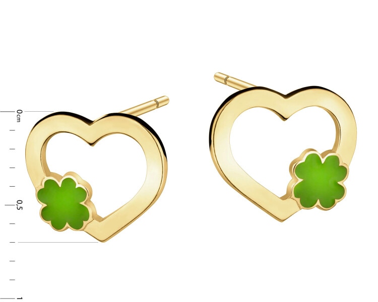 9 K Yellow Gold Earrings