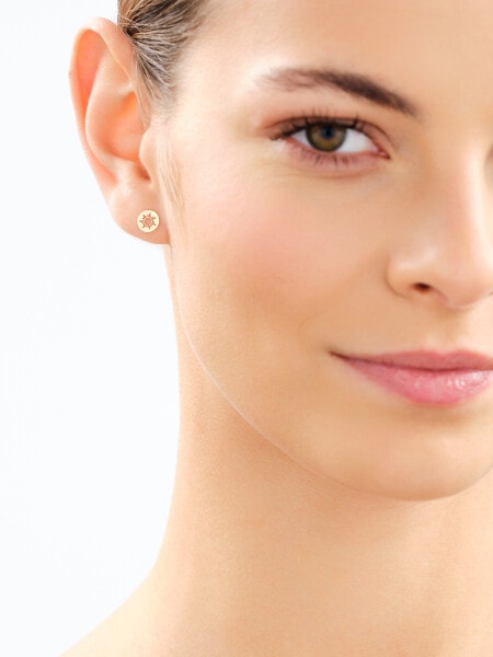 Złote kolczyki - Słońca