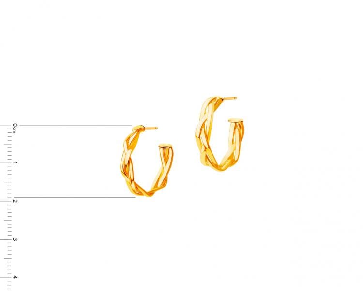 9 K Yellow Gold Earrings