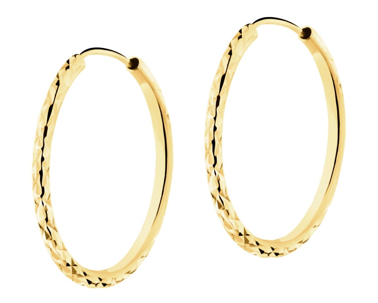 8 K Yellow Gold Hoop Earring