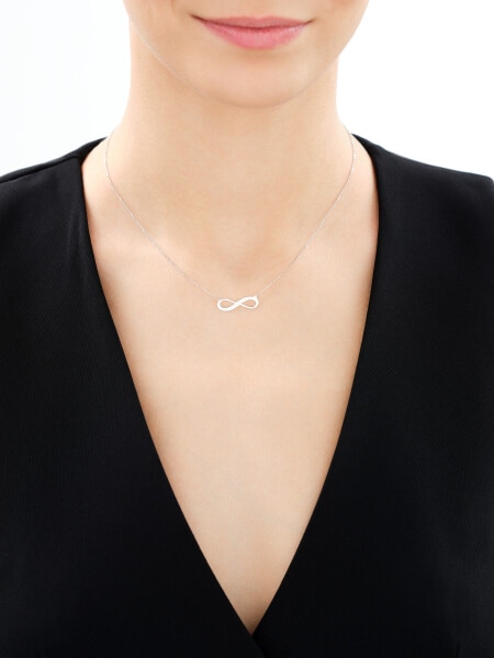 Zlatý náramek a náhrdelník - souprava - nekonečno