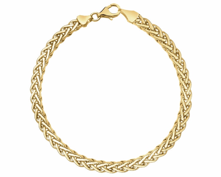 Złota bransoletka - lisi ogon