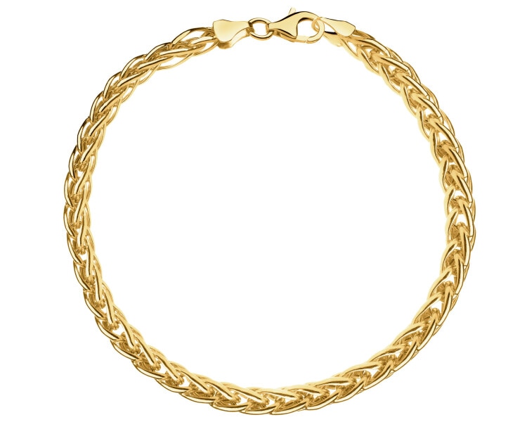 Złota bransoletka - lisi ogon