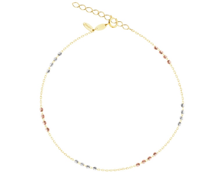 Złota bransoletka - kulki