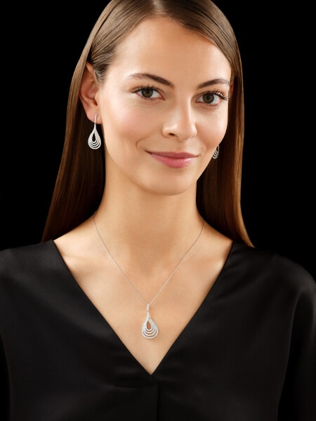 Přívěsek z bílého zlata s brilianty - 0,79 ct - ryzost 585