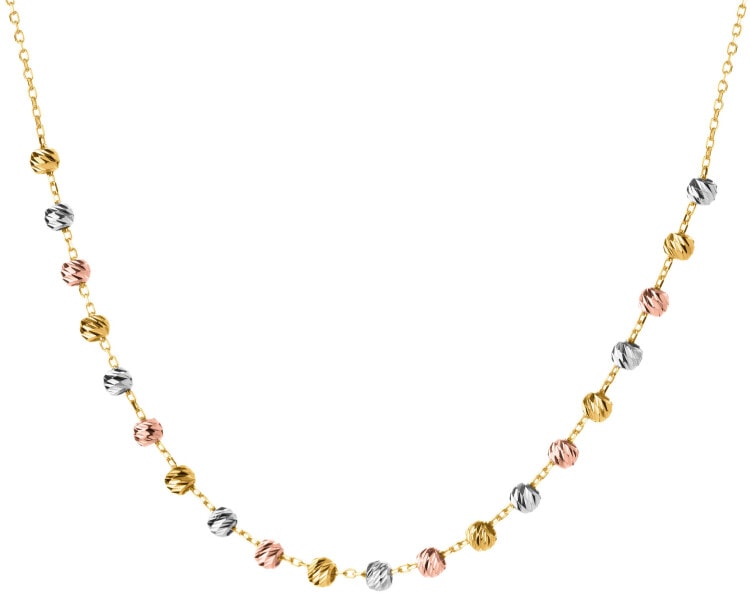 Złoty naszyjnik - kulki