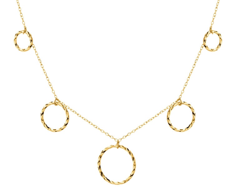 Złoty naszyjnik - koła