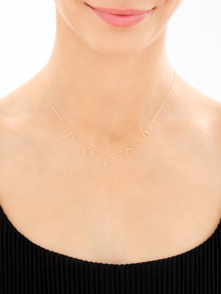 Złoty naszyjnik - koła