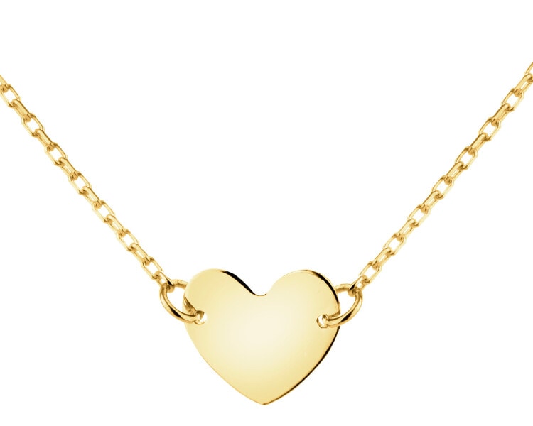 Złota bransoletka i naszyjnik - komplet - serca