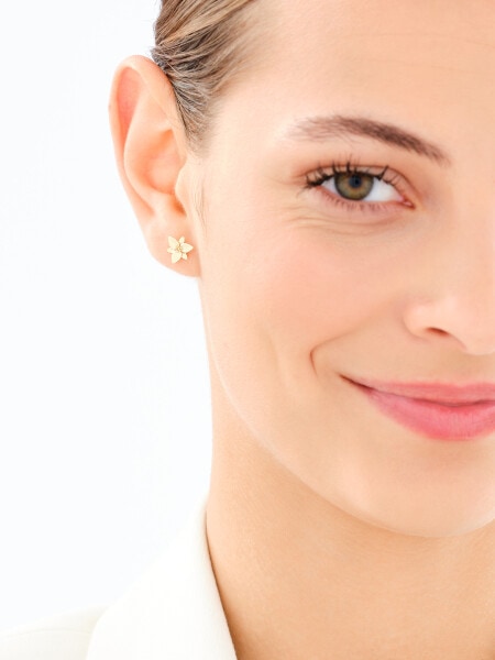 Zlaté náušnice - květy