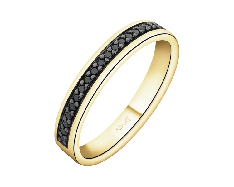 Zlatý prsten s brilianty - 0,11 ct - ryzost 585