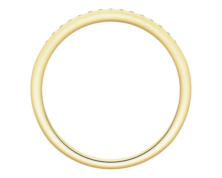 Zlatý prsten s brilianty - 0,11 ct - ryzost 585