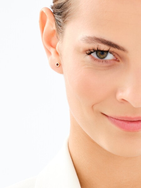 Złote kolczyki z cyrkoniami