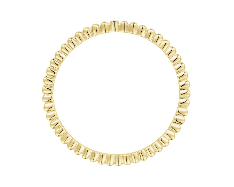 Zlatý prsten s diamantem - 0,003 ct - ryzost 585