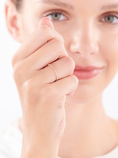 Zlatý prsten s diamantem - 0,003 ct - ryzost 585