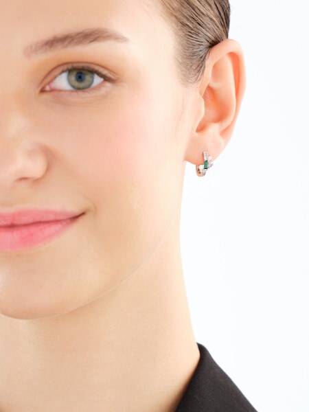 Kolczyki srebrne z cyrkoniami