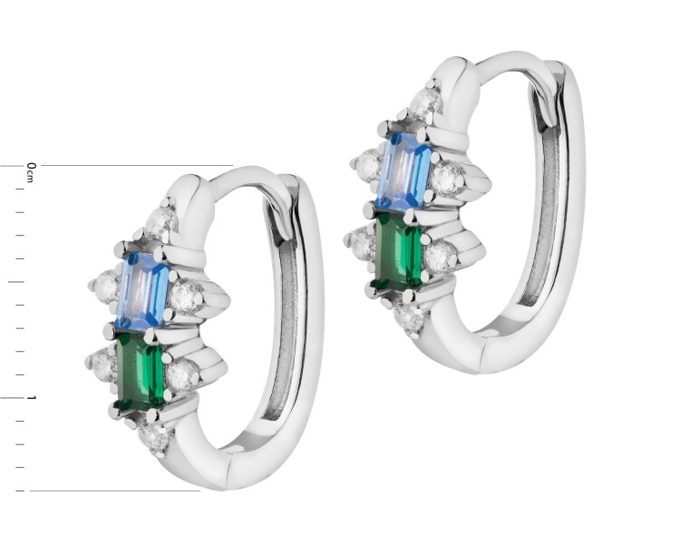 Kolczyki srebrne z cyrkoniami