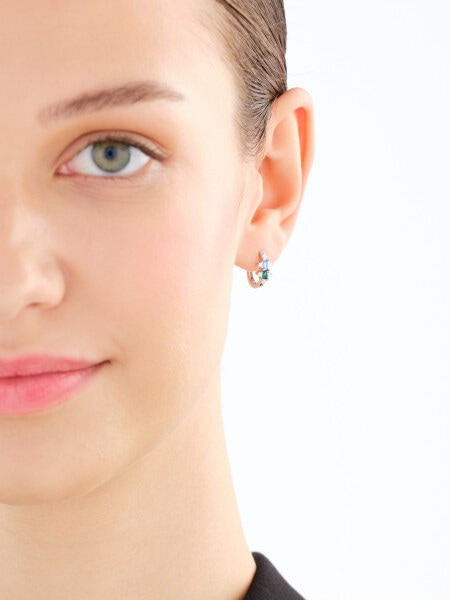 Kolczyki srebrne z cyrkoniami