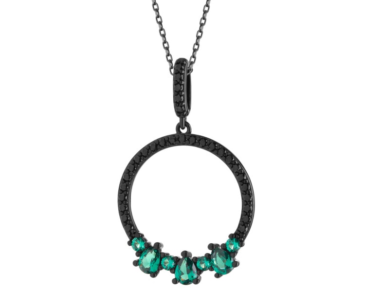 Stříbrný přívěsek se zirkony