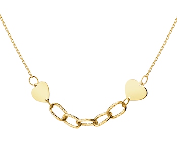 Zlatý náhrdelník - srdce