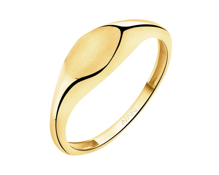 Złoty pierścionek - sygnet