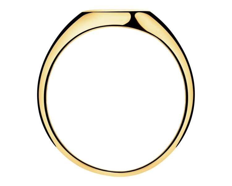 Złoty pierścionek - sygnet